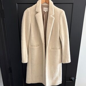 LOFT Cream Teddy Jacket for Women